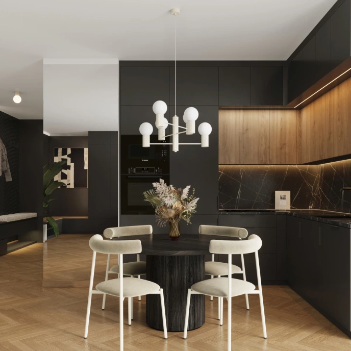 Kroonluchter HALO 6 beige