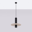 Hanglamp PELTA 1 zwart/beige