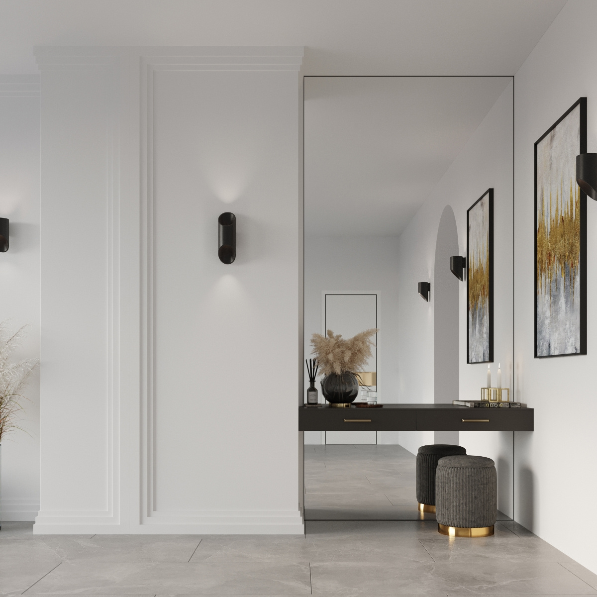 Wandlamp PENNE 20 zwart
