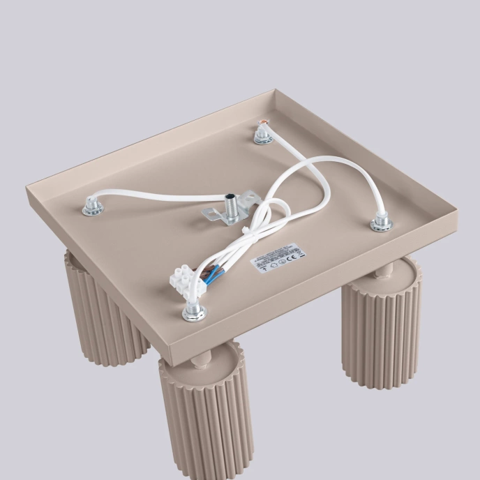 Plafondlamp KARBON 3L taupe