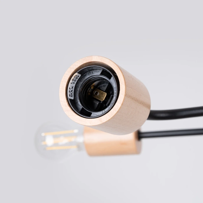 Kroonluchter TIMBO 4 zwart