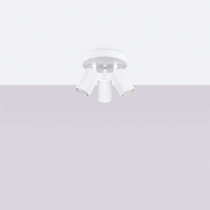 Plafondlamp KARBON 3P wit