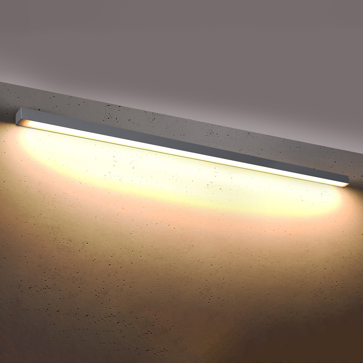 Wandlamp PINNE 200 grijs