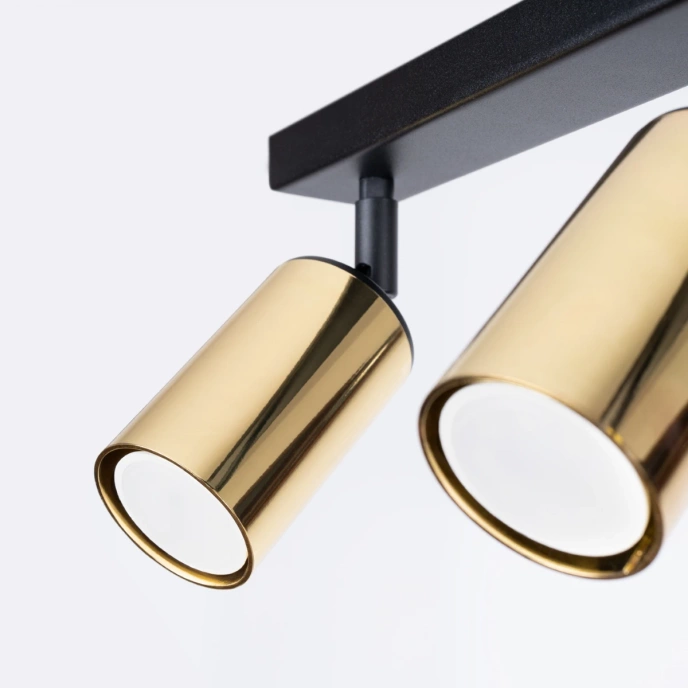 Plafondlamp WINX 2 zwart/goud