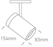 TINO zwarte LED 3000K 30W 2400lm