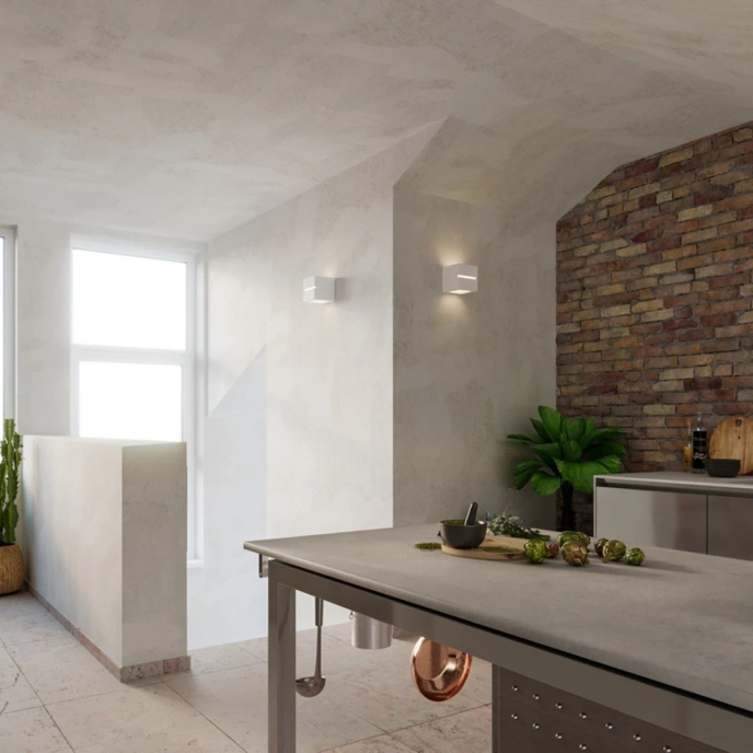 Wandlamp keramiek LEO LINE