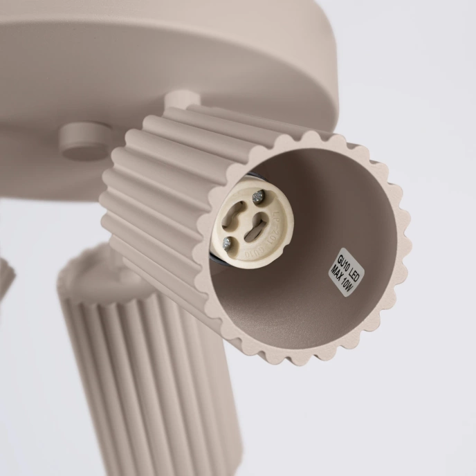 Plafondlamp KARBON 3P taupe