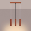 Hanglamp KARBON 3L rood oker