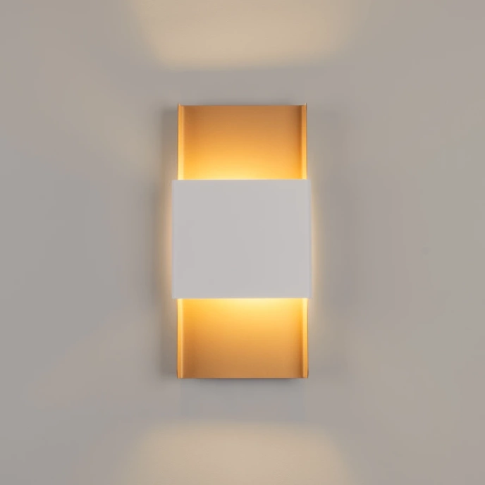 Wandlamp DURLIN goud/wit