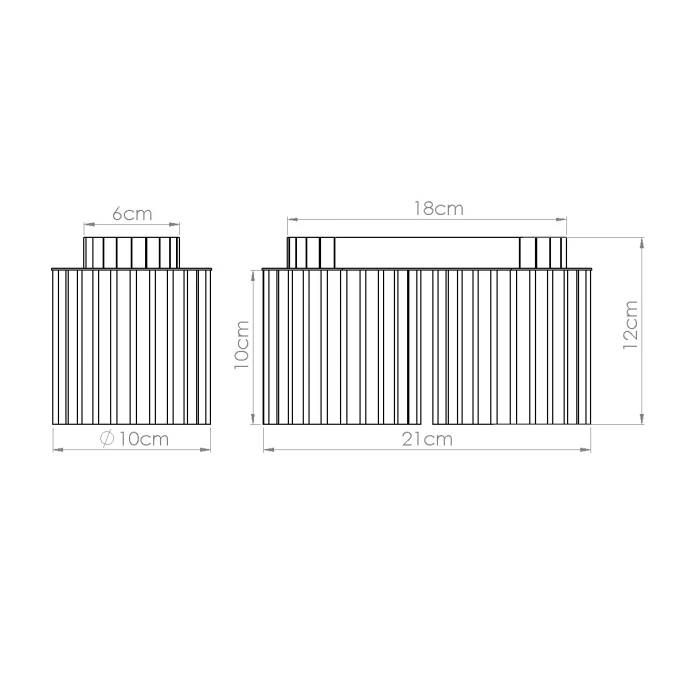 Plafondlamp AURA 2 mokka GU10
