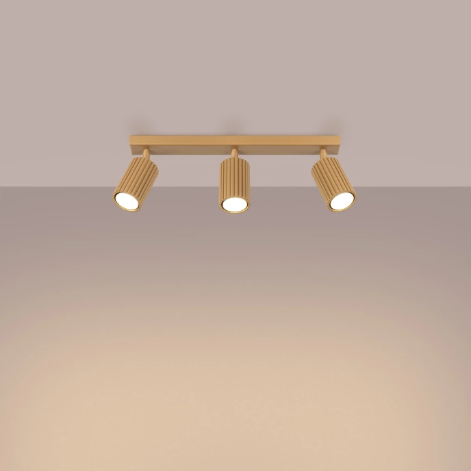 Plafondlamp KARBON 3L goud