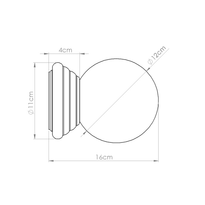 Wandlamp ZORI oranje IP44