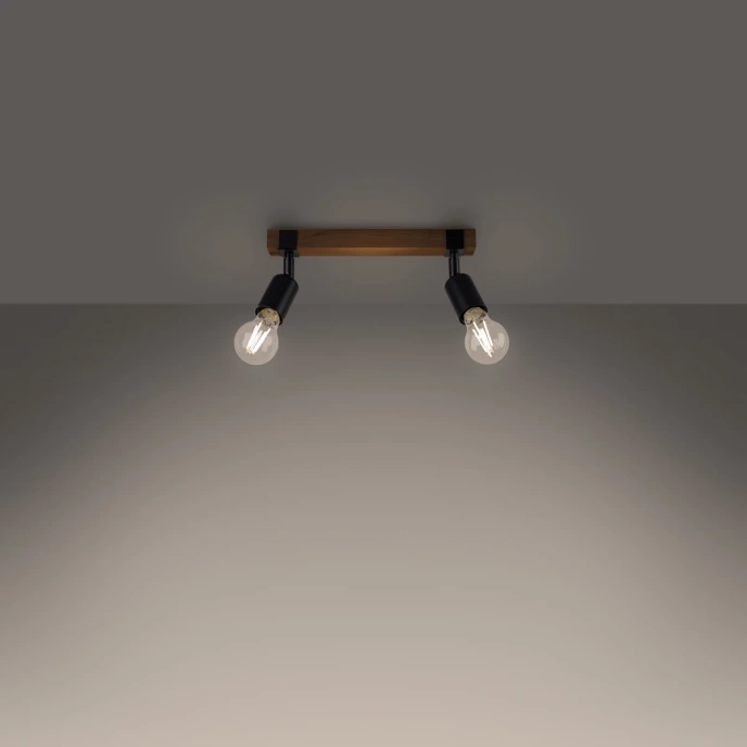 Plafondlamp ZUCA 2 zwart