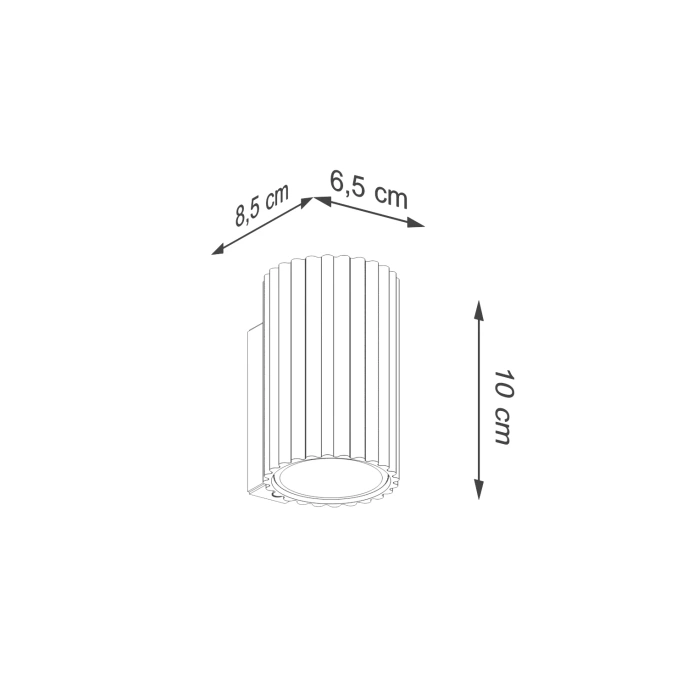 Wandlamp KARBON 10 taupe
