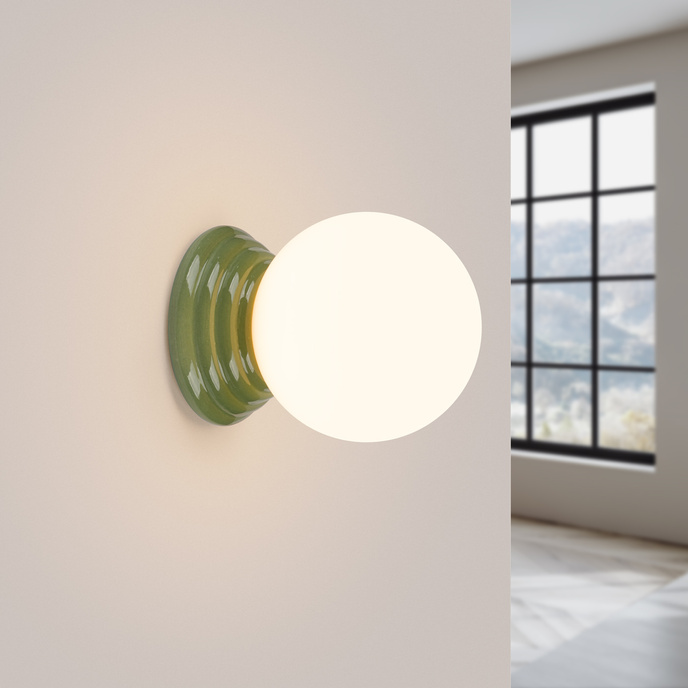 Wandlamp ZORI groen IP44