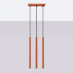 Hanglamp PASTELO 3 rood oker