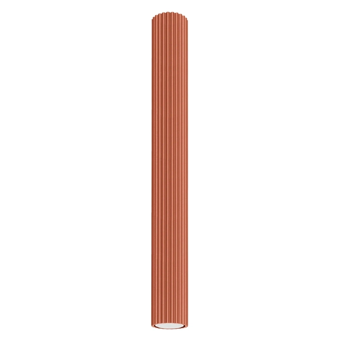 Plafondlamp KARBON 60 rood oker