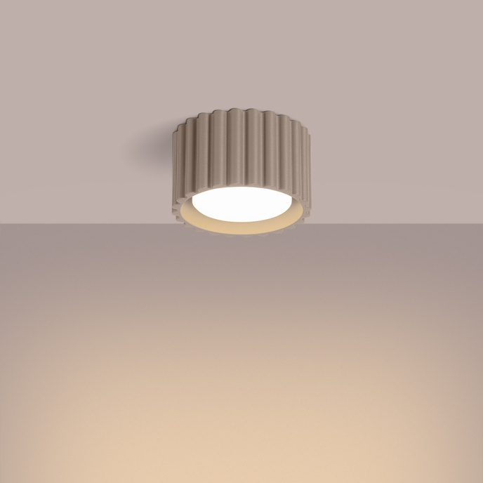 Plafondlamp AURA 1 taupe Gx53