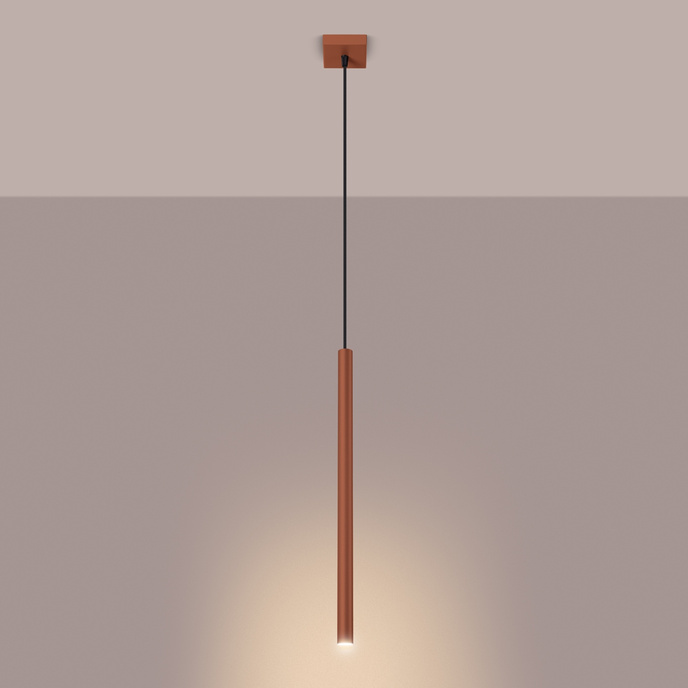 Hanglamp PASTELO 1 rood oker