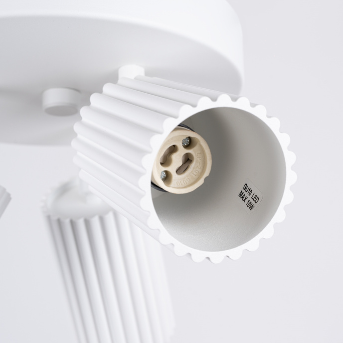 Plafondlamp KARBON 3P wit