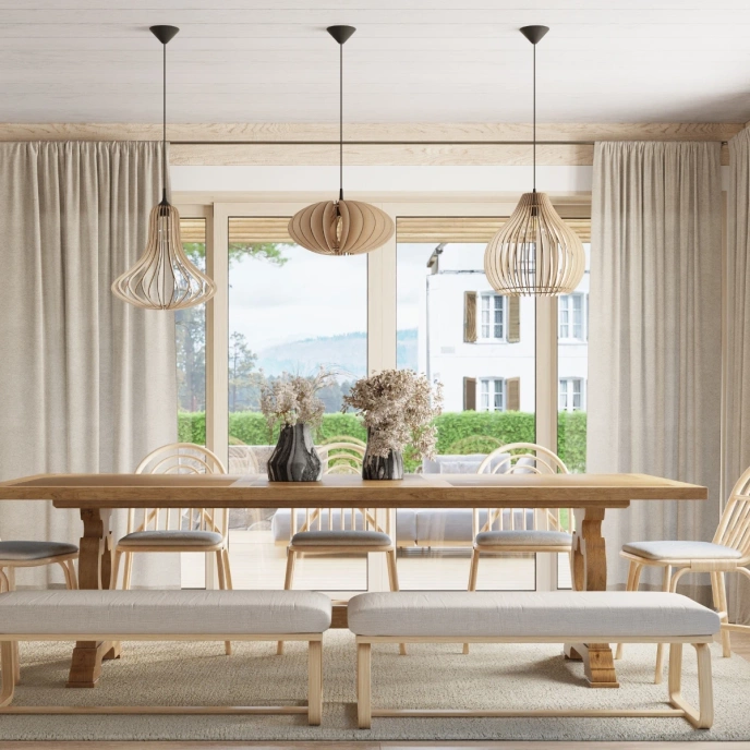 Hanglamp APRILLA hout