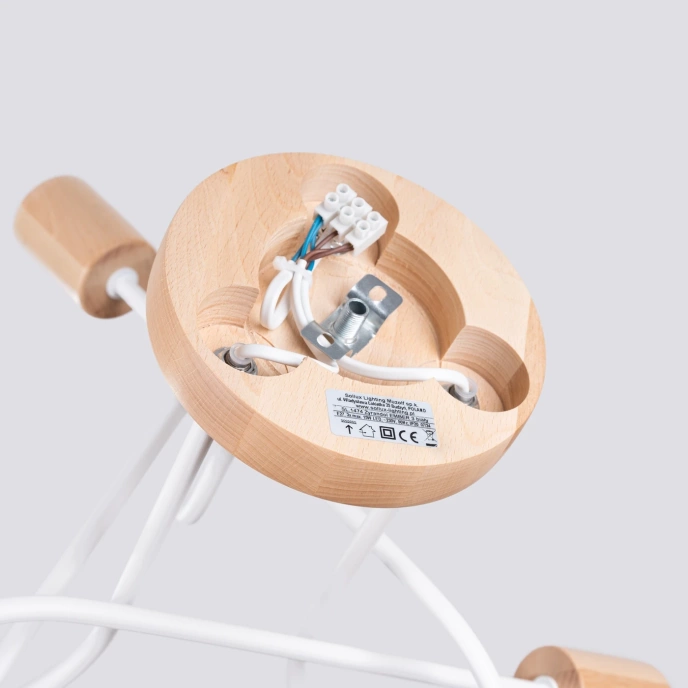 Kroonluchter EMBER 3 wit