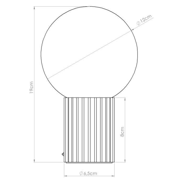 Tafellamp HALO zwart