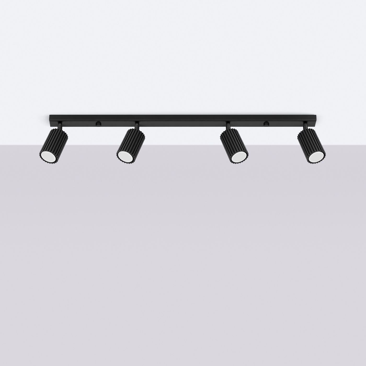 Plafondlamp KARBON 4L zwart