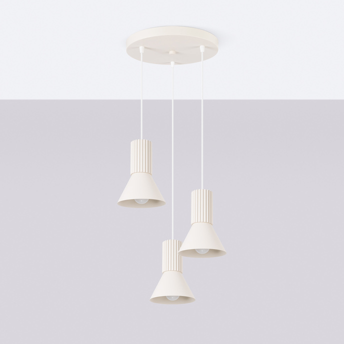 Hanglamp ESTRIA 3P beige
