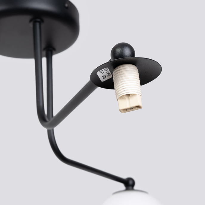 Kroonluchter ASTRAL 3 zwart