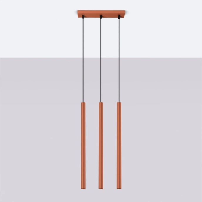 Hanglamp PASTELO 3 rood oker