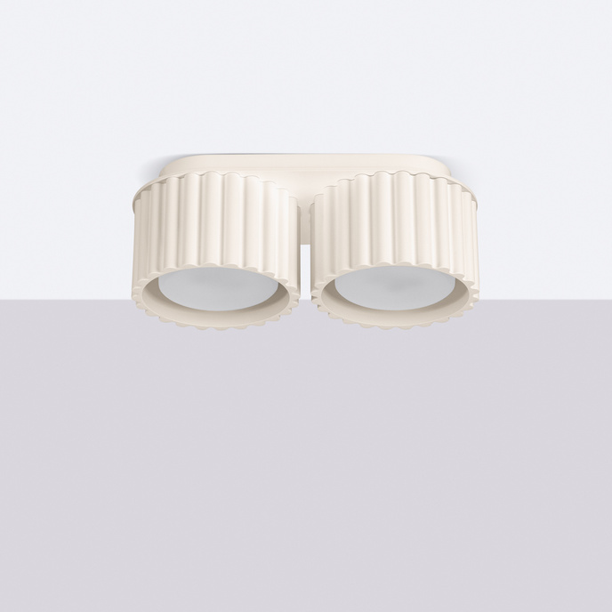 Plafondlamp AURA 2 beige Gx53