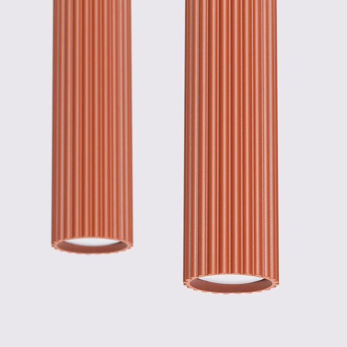 Hanglamp KARBON 2 rood oker