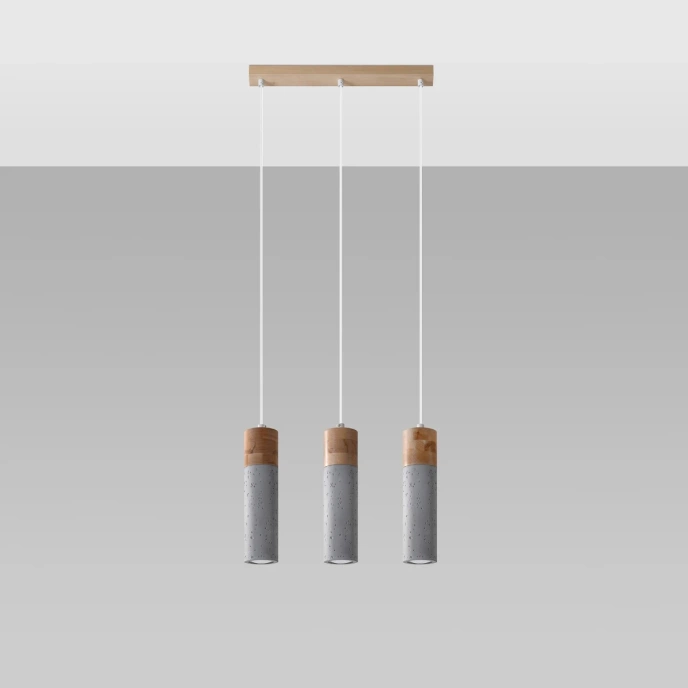 Hanglamp ZANE 3 grijs