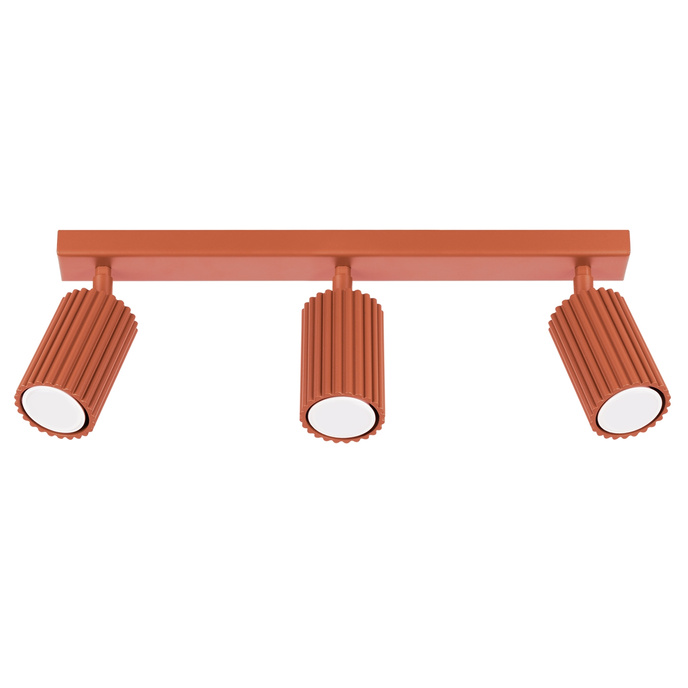 Plafondlamp KARBON 3L rood oker