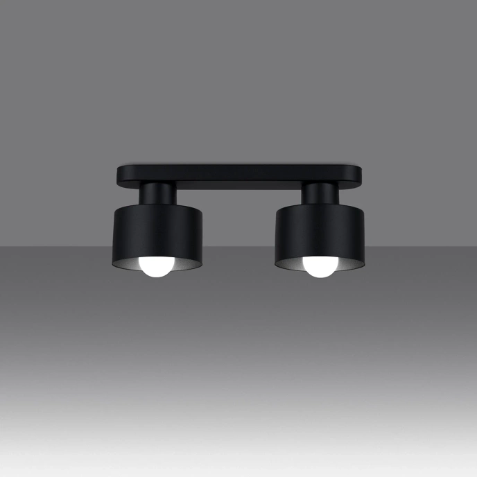 Plafondlamp SAVAR 2 zwart