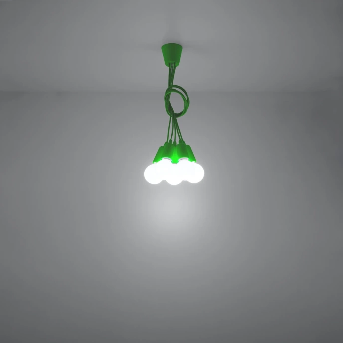 Hanglamp DIEGO 5 groen