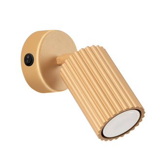 Wandlamp KARBON goud met schakelaar