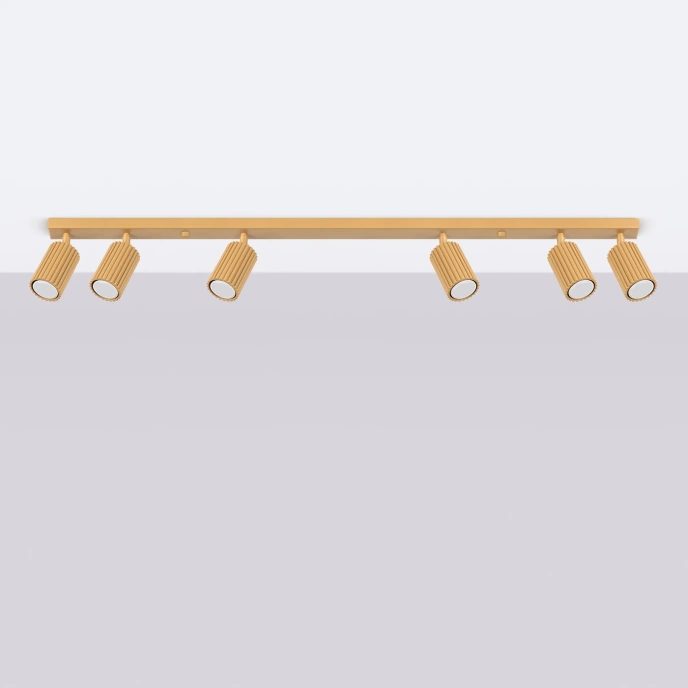 Plafondlamp KARBON 6L goud