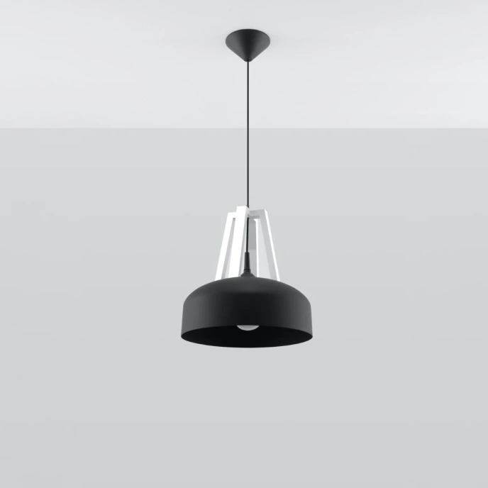 Hanglamp CASCO zwart/wit