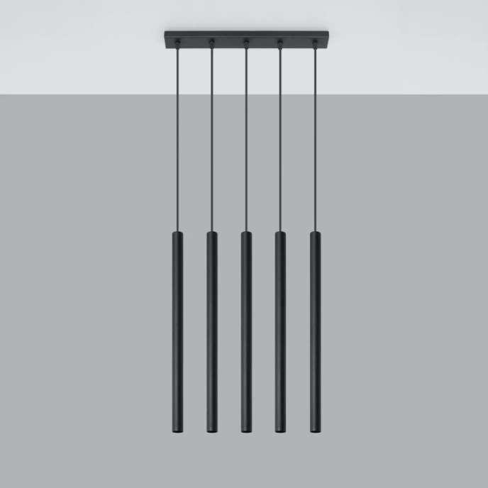 Hanglamp PASTELO 5 zwart