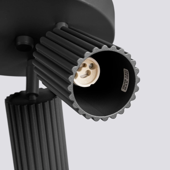 Plafondlamp KARBON 3P zwart