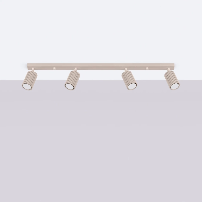Plafondlamp KARBON 4L taupe