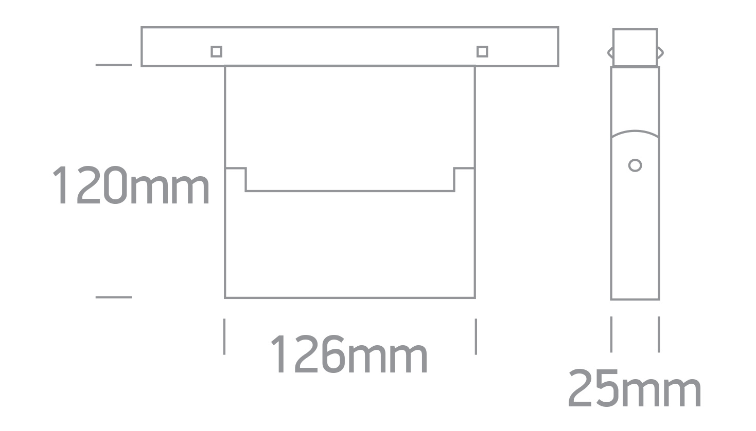 MILA 126 zwarte LED 3000K 10W 800lm