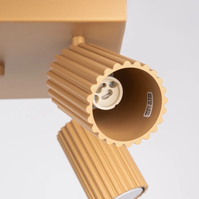 Plafondlamp KARBON 4 goud