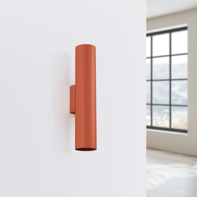 Wandlamp LAGOS 2 rood oker