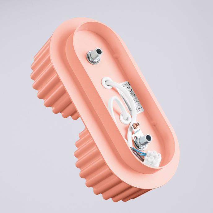 Plafondlamp AURA 2 perzik Gx53