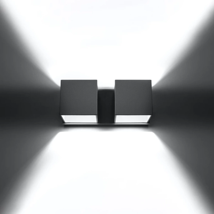 Wandlamp QUAD 2 grijs