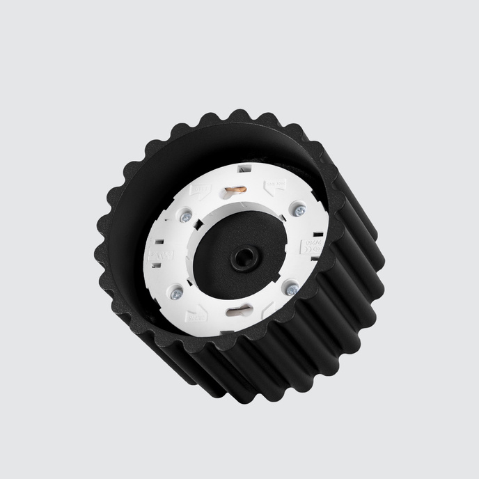 Plafondlamp AURA 1 zwart Gx53