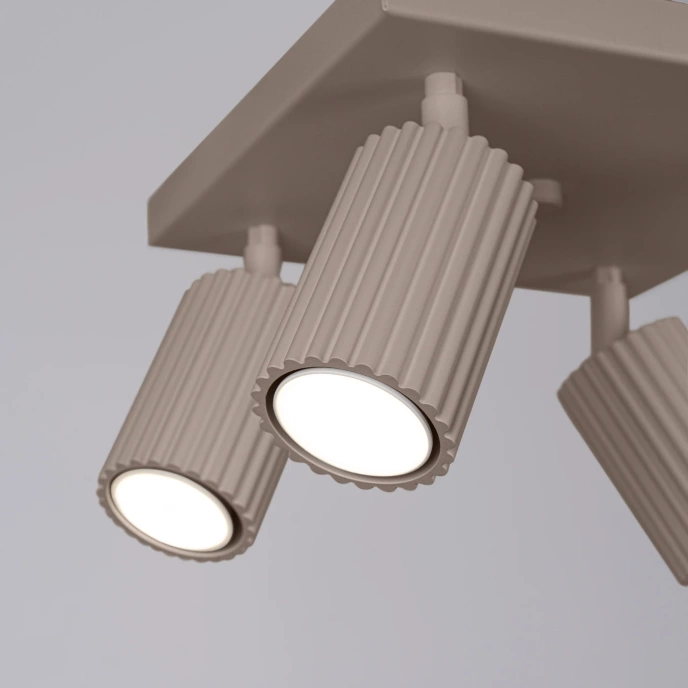 Plafondlamp KARBON 4 taupe